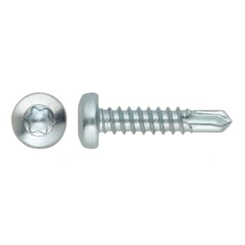 Round head, TX, zinc plated