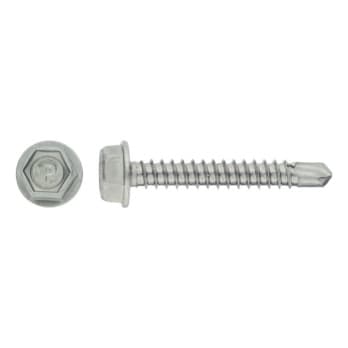 Hexagon head, under-head teeth, zinc-plated