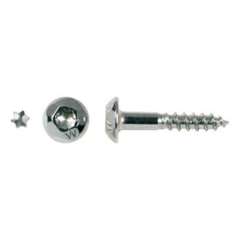 Tamperproof screw wood screw thread, zinc-plated