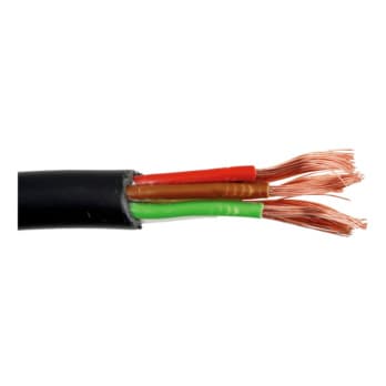 Multicore cable, black sheathing