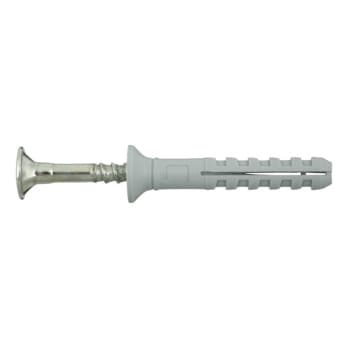Standard nail anchor with countersunk head