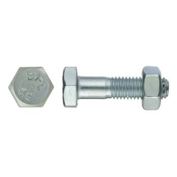 DIN 601, with 4.6 zinc-plated nut