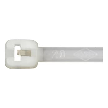 Cable ties with metal latch, natural