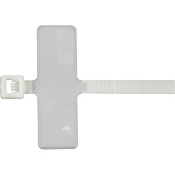 Cable ties, PA 6.6, with plastic latch and label section