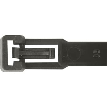 Detachable cable ties with plastic latch