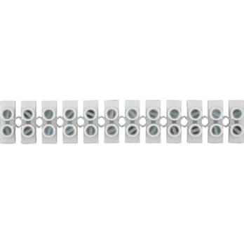 Screw terminals, white