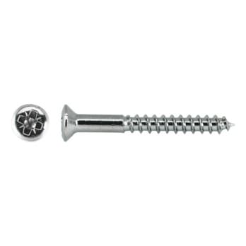 Pan head timber screw, TX, Z, chrome-plated brass