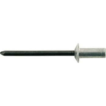 Closed-end blind rivets, round pan head, aluminium/steel