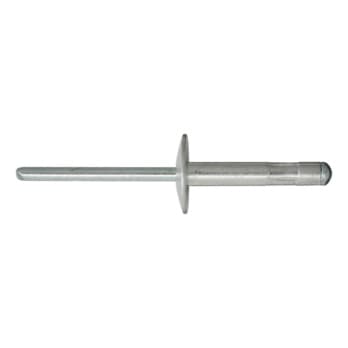 Multi-purpose rivet, large round pan head, aluminium/steel