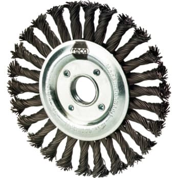 Cylinder wire brush, steel wire, knotted