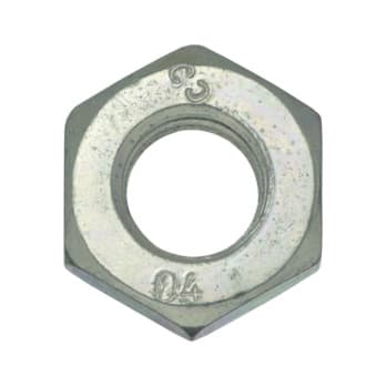 Flat nut DIN 936-04, zinc plated
