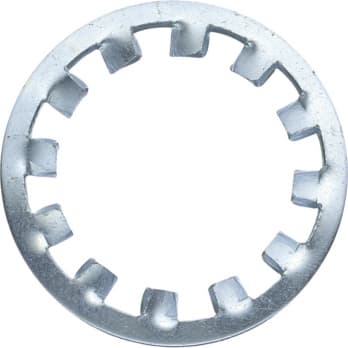Toothed lock washer, DIN 6798, zinc-plated, type I