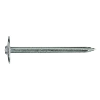 Steel nails, washer head, zinc plated