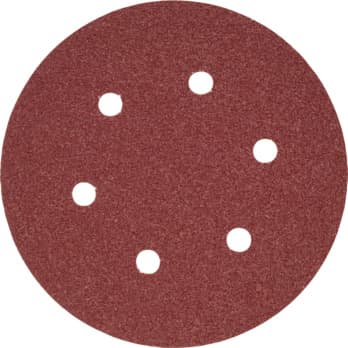 Hook-and-loop discs with 6 extraction holes
