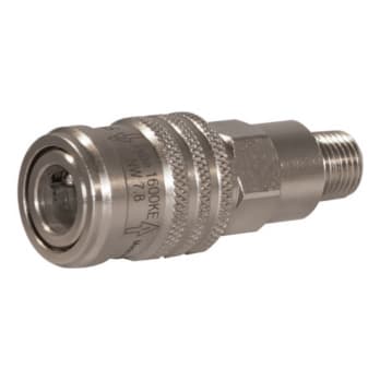 Safety coupling with external thread