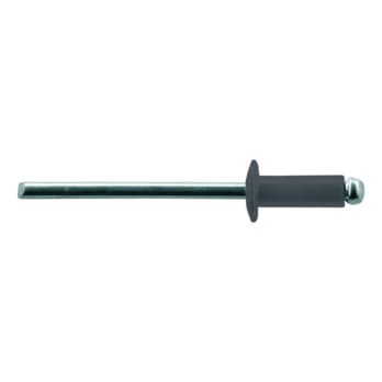 Blind rivets, round pan head, aluminium, painted anthracite grey/steel