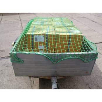Cover net for trailer, coarse mesh
