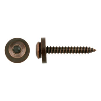 Window sill screw Steel thread TX, A2, black-oxide