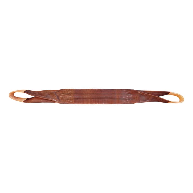 Lifting strap, 6000 kg, brown, length 5 m, width 180 mm