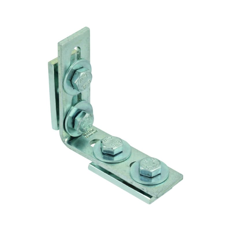 recamo bracket, type 27/18 + 28/30, galvanised and preassembled, 90 x 90 mm 90°