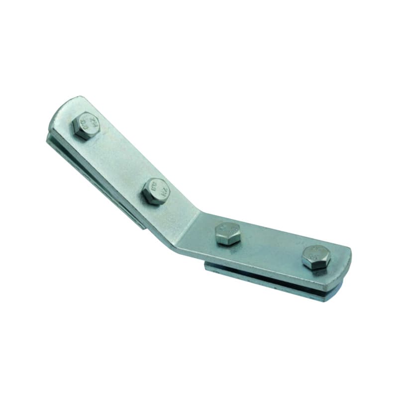 recamo bracket, type 38/40 + 40/60, galvanised and preassembled, 90 x 90 mm 45°