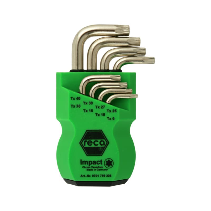IMPACT T-handle TX wrench set, 8 pieces