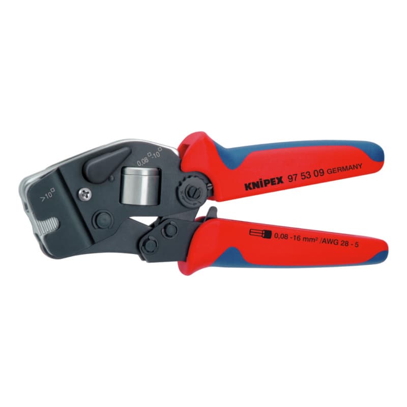 Self-adjusting crimping tool 190 mm, front insertion