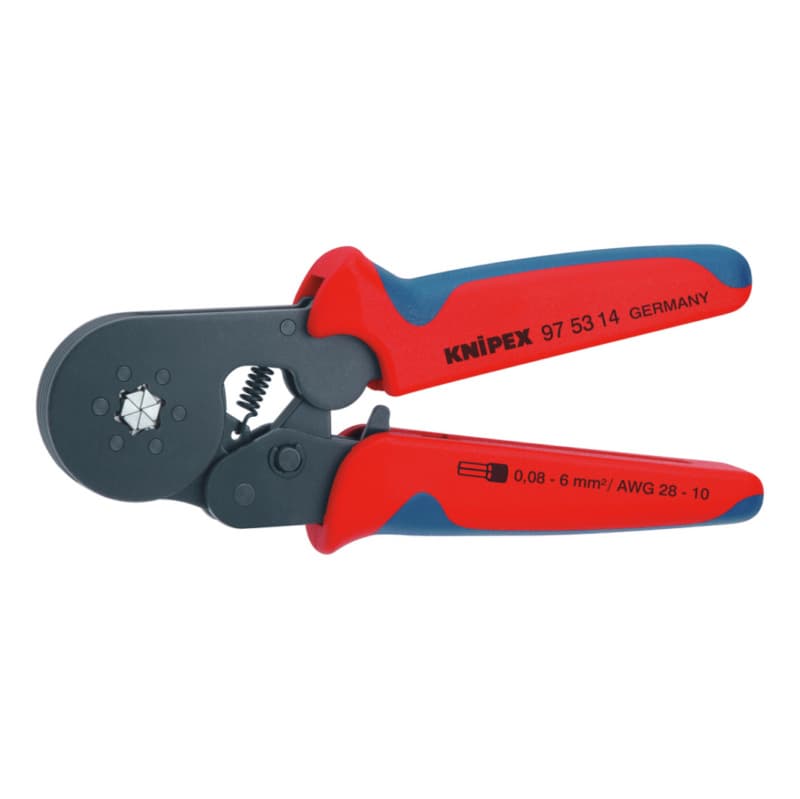 Self-adjusting crimping tool, 180 mm hexagon crimping, lateral insertion