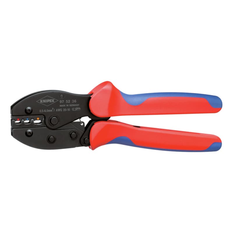 Crimping tool Preci Force 220mm f. insul. cable lugs/plug connectors, 0.5-6.0mm²