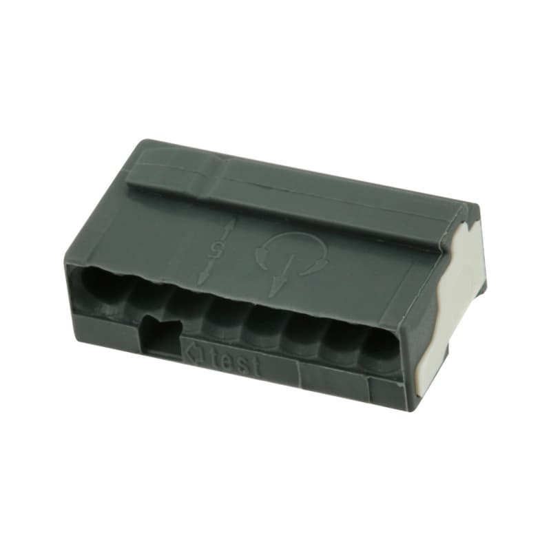 WAGO Micro push-wire connector, 8 conductors, 243-208 0.6–0.8 mm²