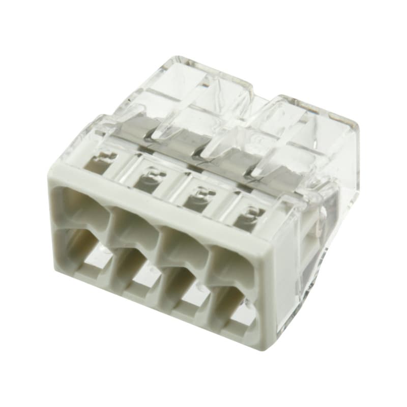 WAGO Compact push-wire connector, 8 conductors, 2273-208 0.5–2.5 mm²
