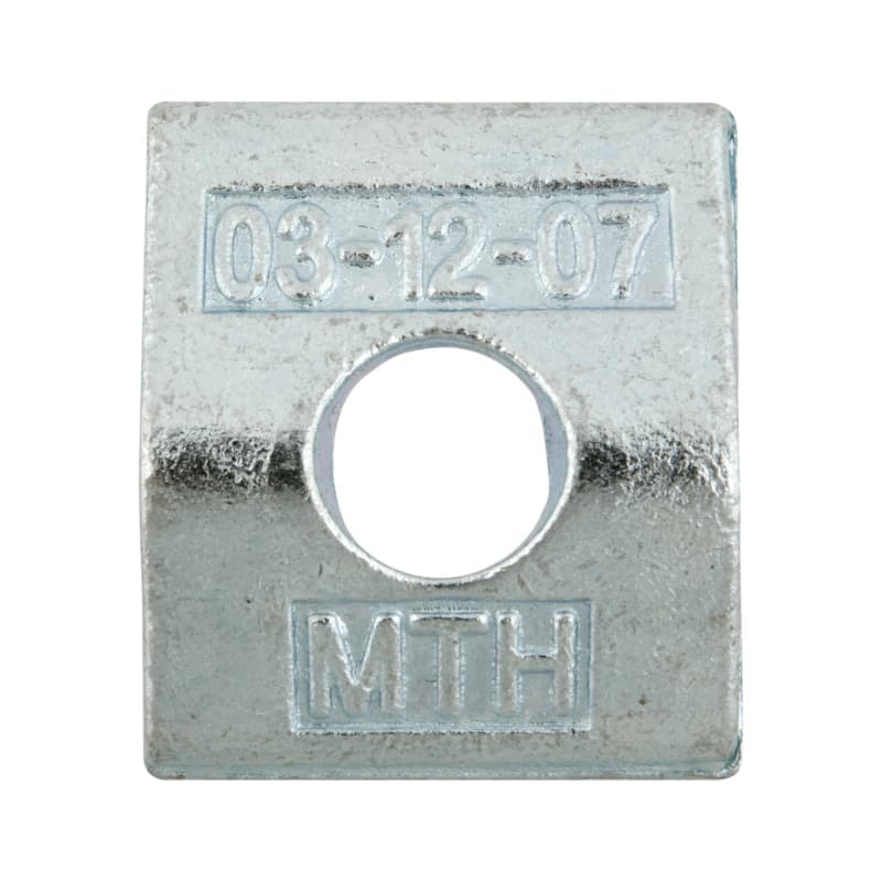MTH clamping plate, Nova Grip Z-14.4-493, C 45+N, galvanised, M10