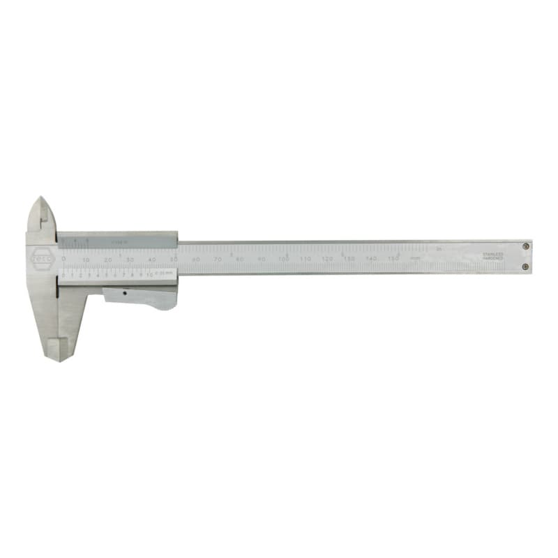 Precision callipers with stopper, measuring range 150 mm