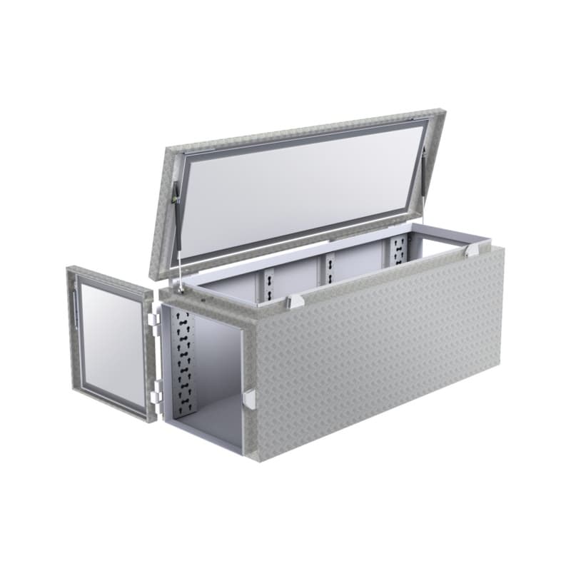Storage box 1850 with side doors, 1900 x 655 x 715 mm (L x W x H)