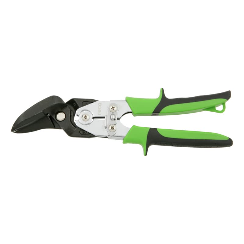 RECA sheet metal shears, lever transmission, right 260 mm