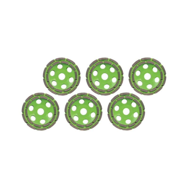 diamop diamond grinding cup RS10B six pack, two rows for concrete BASIC 125/22.2