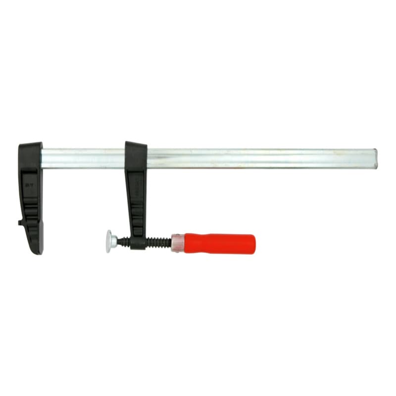Malleable iron screw clamp, throat depth 120 mm, clamping width 500 mm