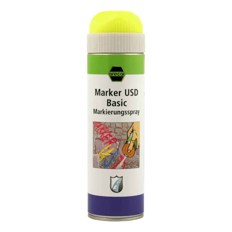 arecal MARKER USD BASIC marking spray, yellow 500 ml