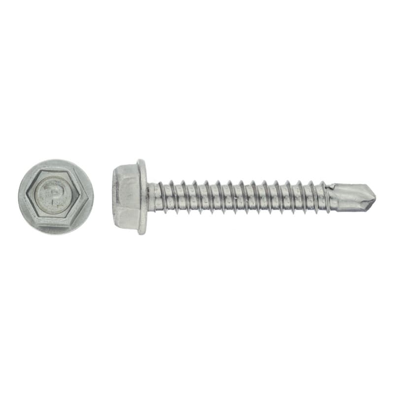 sebS hexagon head drilling screw, sim. to DIN 7504-K, galv, 5.5 AF 3.5 x 13