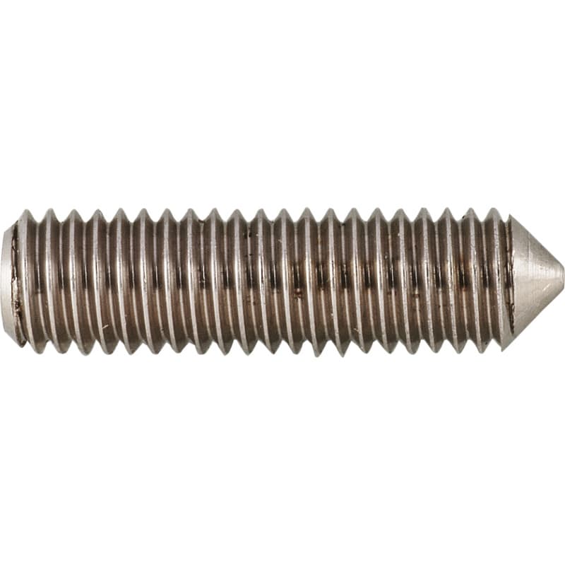 Set screw with tip, DIN 914 A2, hexagon socket 2, M4 x 10