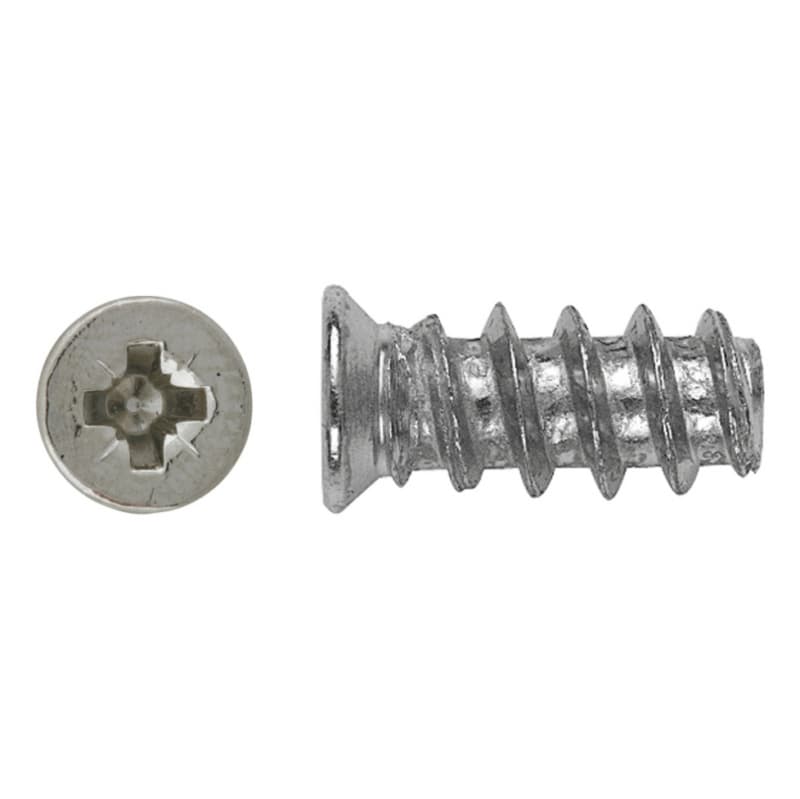 Countersunk-head euro screw, nickel-plated, Z 2 6.3 x 11