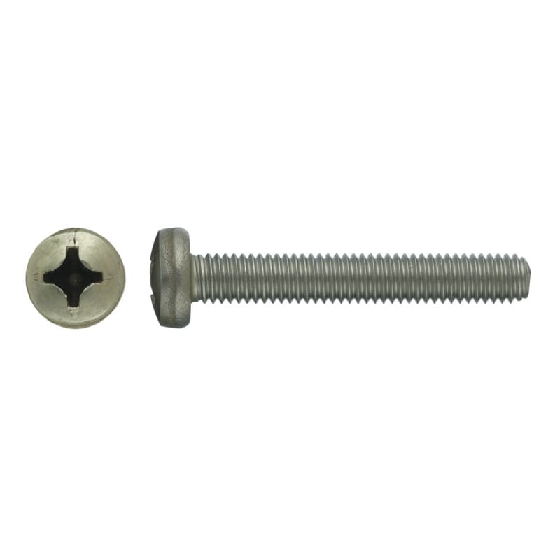 Pan head screw, DIN 7985 A2, H 1, M4 x 10