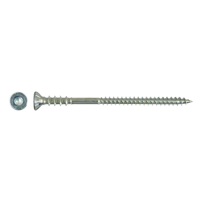 Adjustable spacer screw, galvanised, TX 25 6 x 50