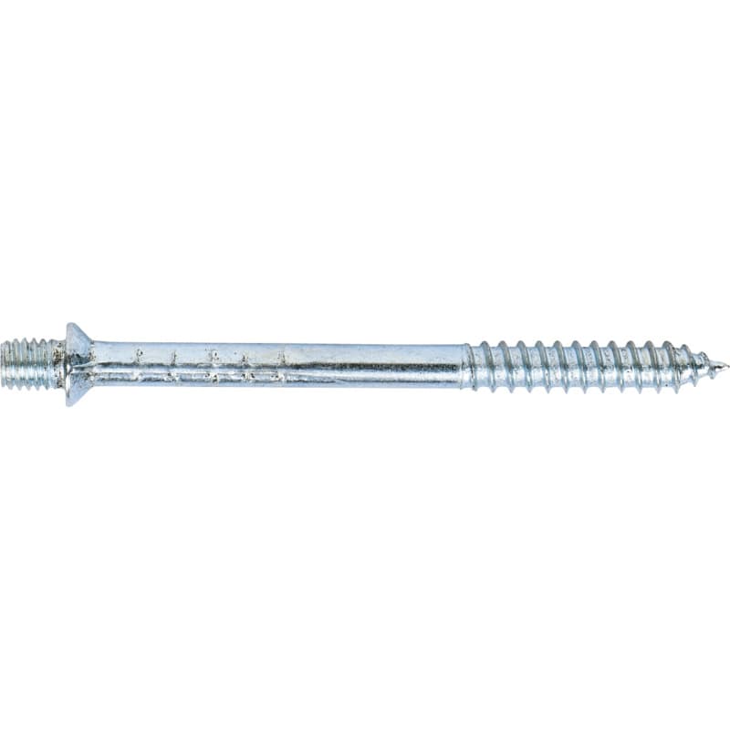 Shoulder screw with wood thread, galvanised, 6 x 50