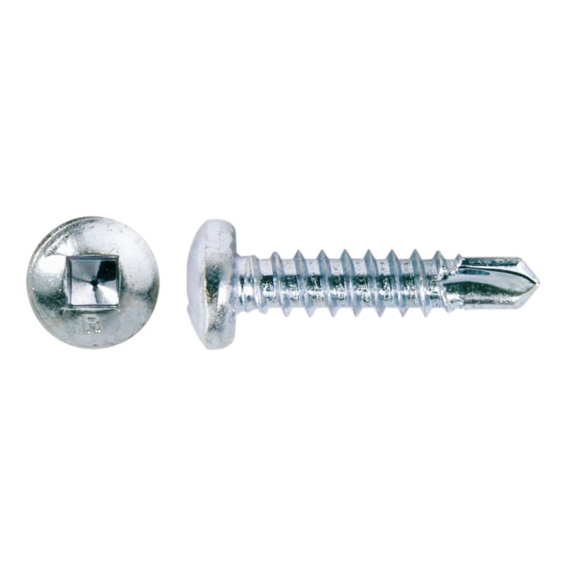 seboX pan head drilling screw, sim. to DIN 7504-N galv, square drive 4.2 x 13