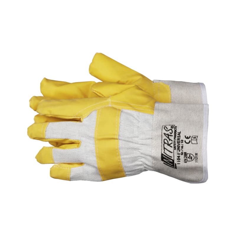 Protective glove, synthetic leather, EN 388, with cuff, size 10