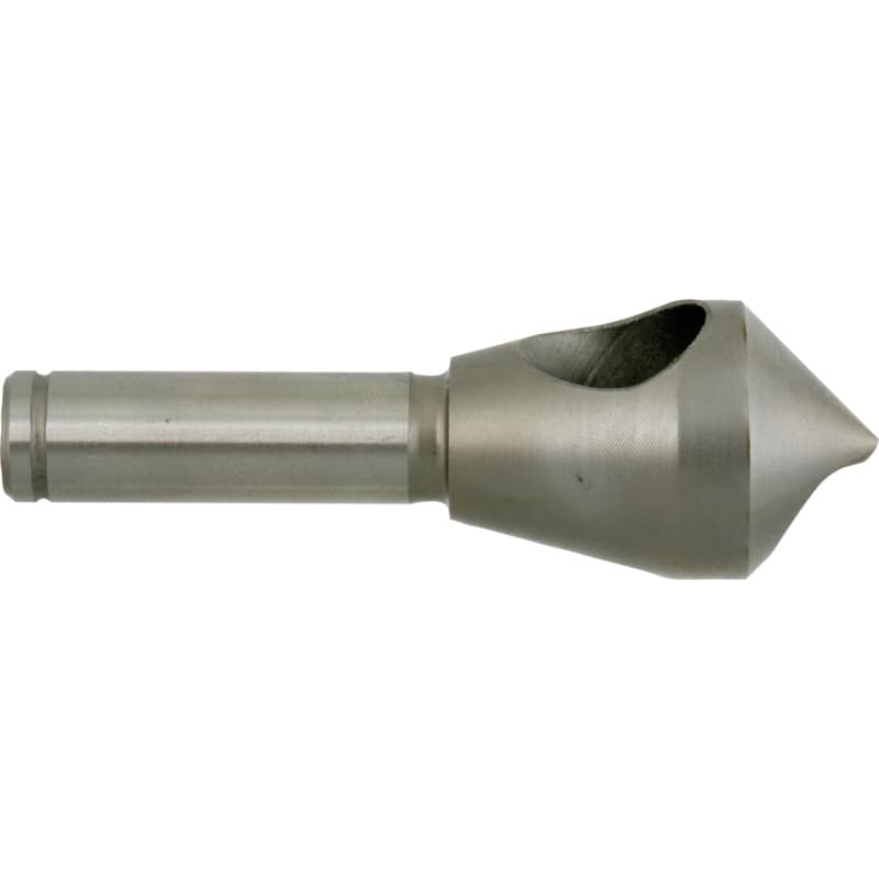 Countersink deburring tool with cross hole, 90°, HSS-Co, 2–5 mm