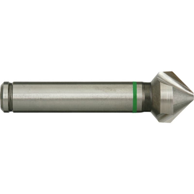 Conical countersink, HSS-Co, with three blades, 90°, 6.3 mm