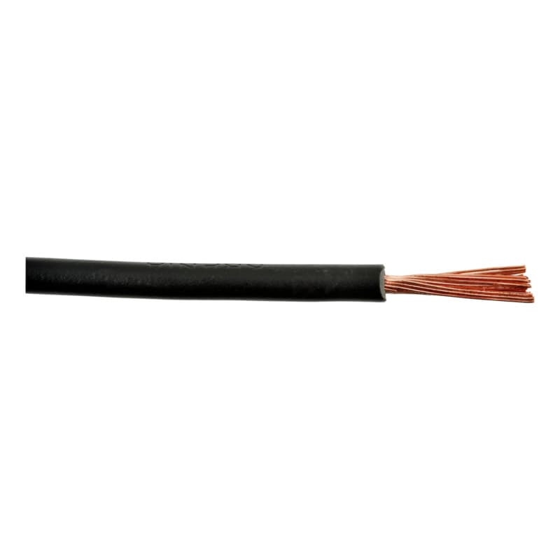 Black vehicle cable, on coil 1.5 mm²