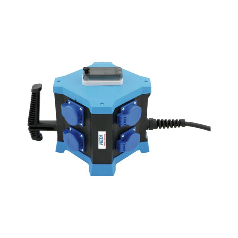 Mobile socket distributor, cable 2.5 m H07RN-F 3G2.5, 227 x 305 x 212 mm